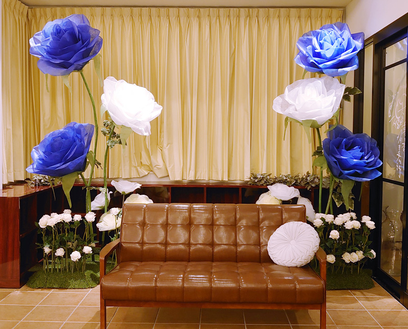 Giant Flower【ジャイアントフラワー】 Ｙｏｔｉｊａｙ 結婚式の装飾用の巨大な花、儀式用のスタンドベース付きの大きな造花, 緑