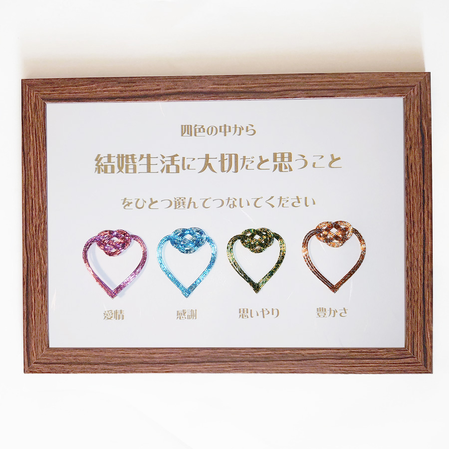 水引の説明書（つながる結婚証明書付属品 オーダーメイド）