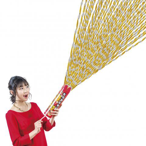 散らからないメタルクラッカー 金銀 約2m 【凄い奴シリーズ】