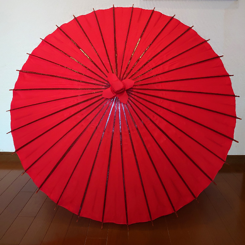 和傘・番傘【無地】　赤